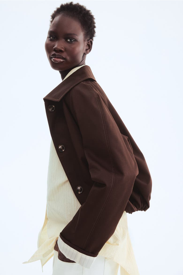 Twill jacket, Alternate, color, Dark brown