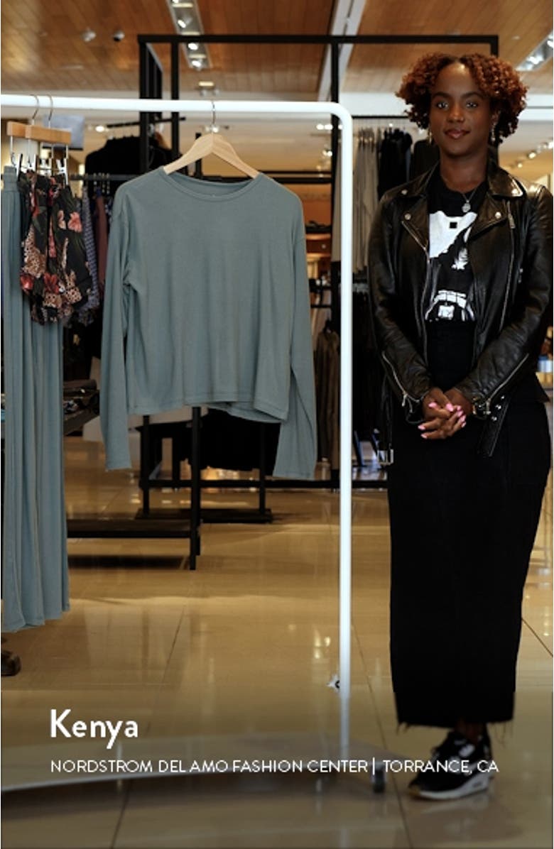 Luxe Rib Long Sleeve Pajama Shirt, sales video thumbnail