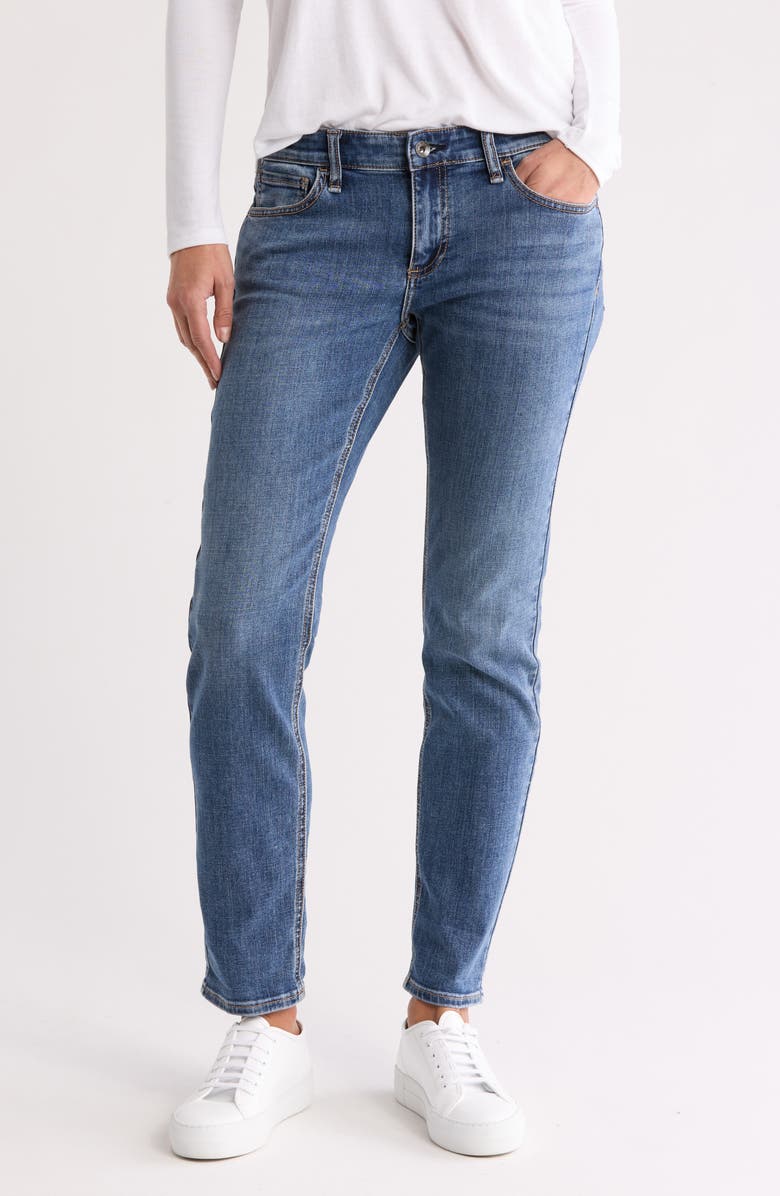 rag & bone Dylan Low Rise Slim Leg Cuffed Jeans, Main, color, 