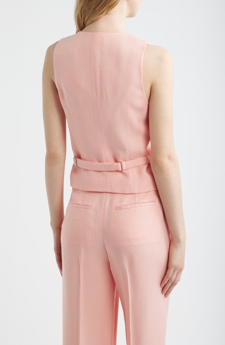 Reiss Magda Slim Fit Vest, Alternate, color, Pink