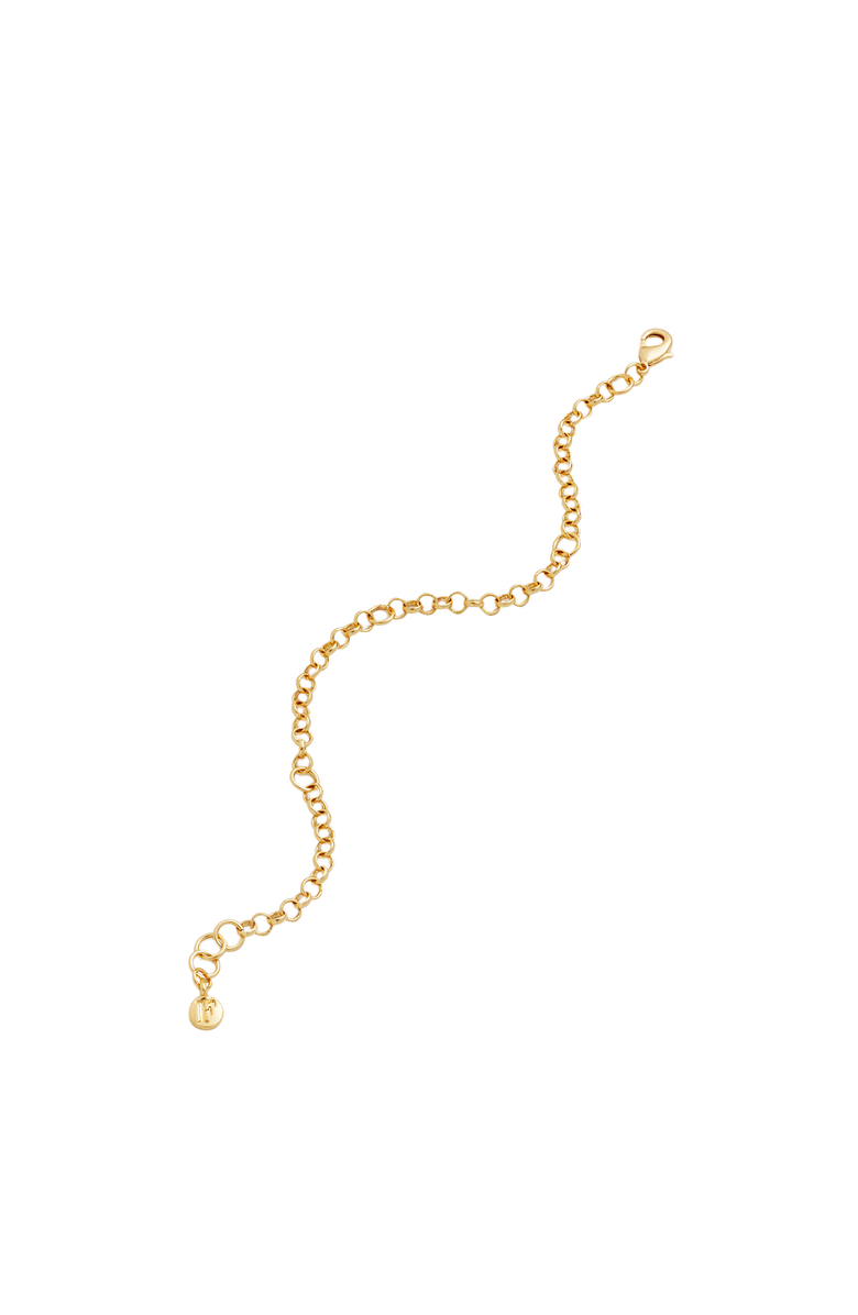 Fable England Lucky Clover & Pearl Charm Bracelet, Alternate, color, Gold