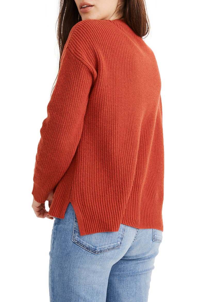 Patch Pocket Pullover Sweater, Alternate, color, BRIGHT EMBER