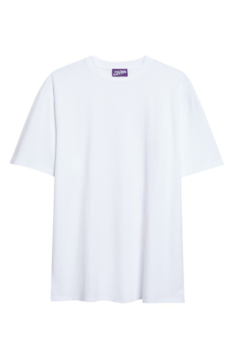 Jean Paul Gaultier Junior Cotton Jersey Graphic T-Shirt, Main, color, White/ Red/ Blue