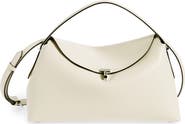 TOTEME T-Lock Curved Leather Shoulder Bag