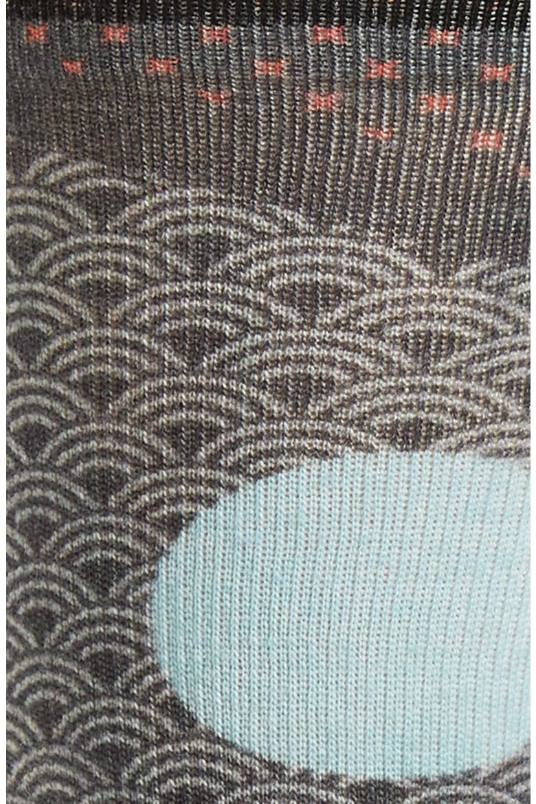 Curated Mt. Fuji Crew Socks, Alternate, color, GREY MULTI