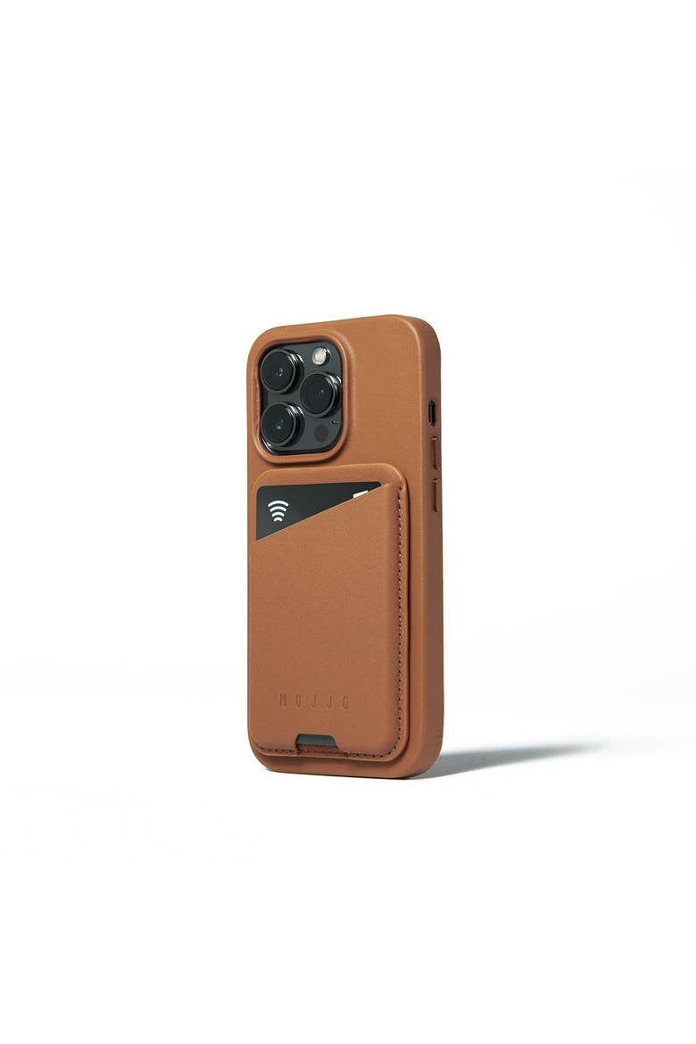 Full Leather MagSafe Wallet for iPhone, Alternate, color, Dark Tan