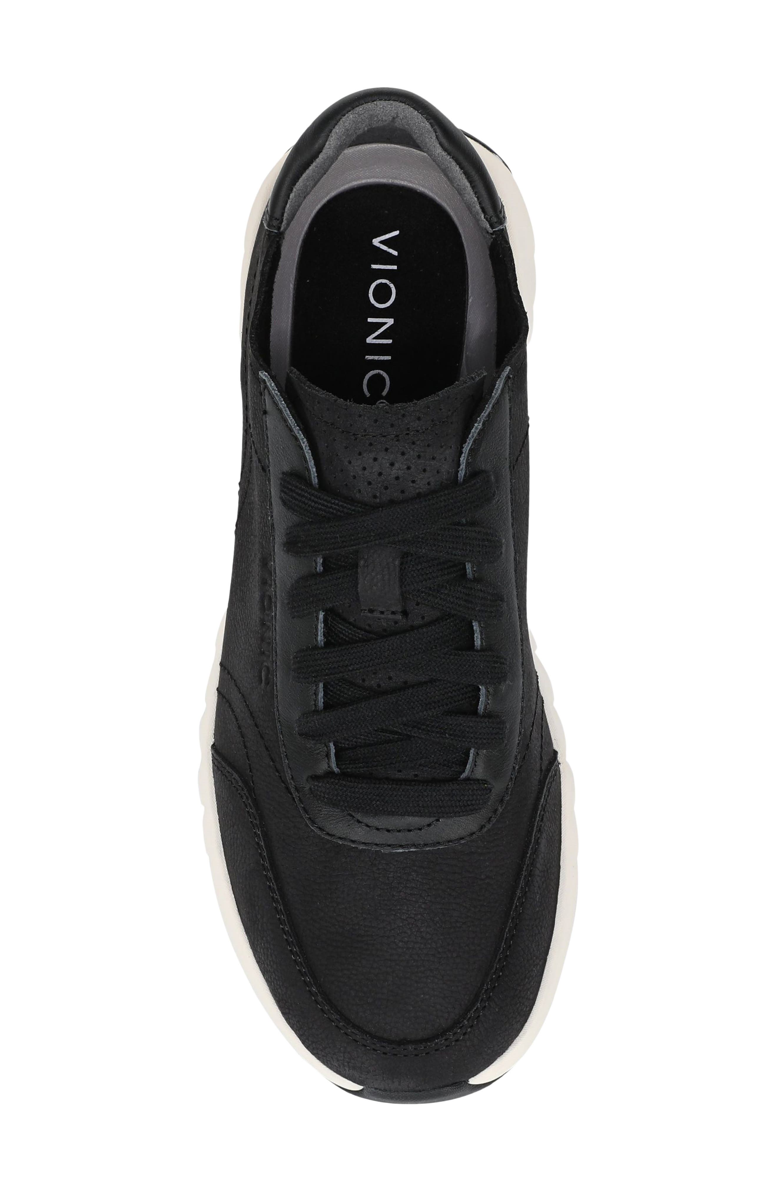 Vionic Uptown Nubuck Sneaker, Alternate, color, Black