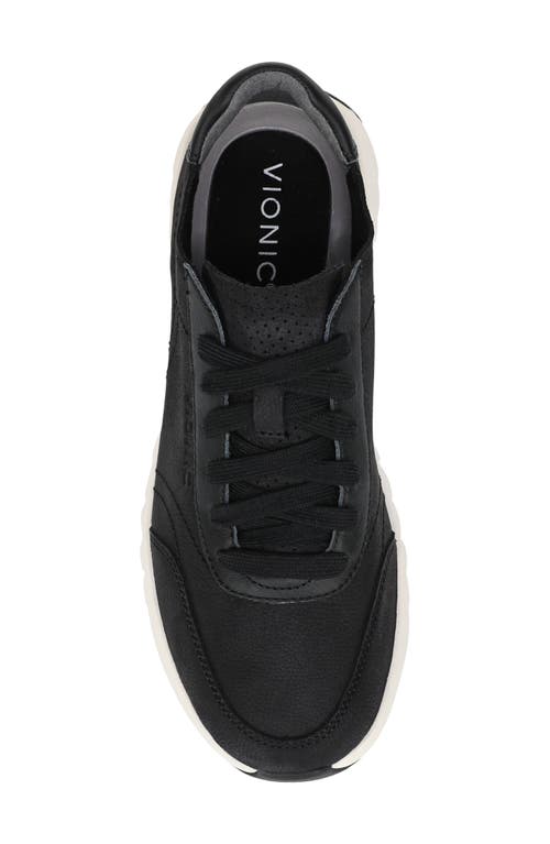 Vionic Uptown Nubuck Sneaker In Black