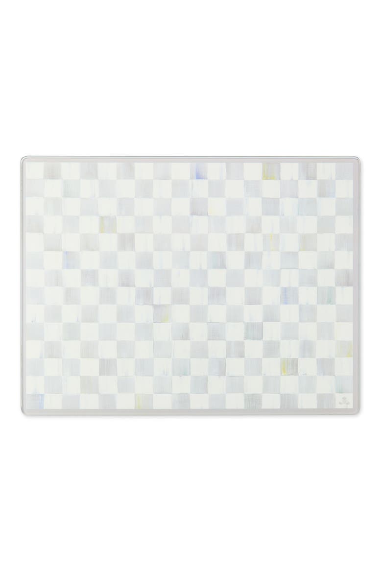 Sterling Check Set of 2 Glass Cutting Boards, Alternate, color, STERLING