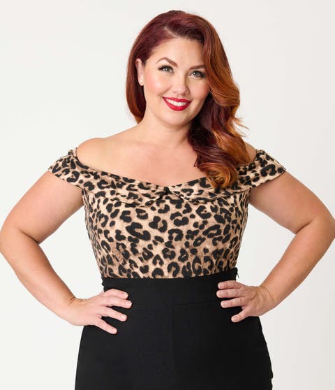 Plus Size 1950s Maraschino Top