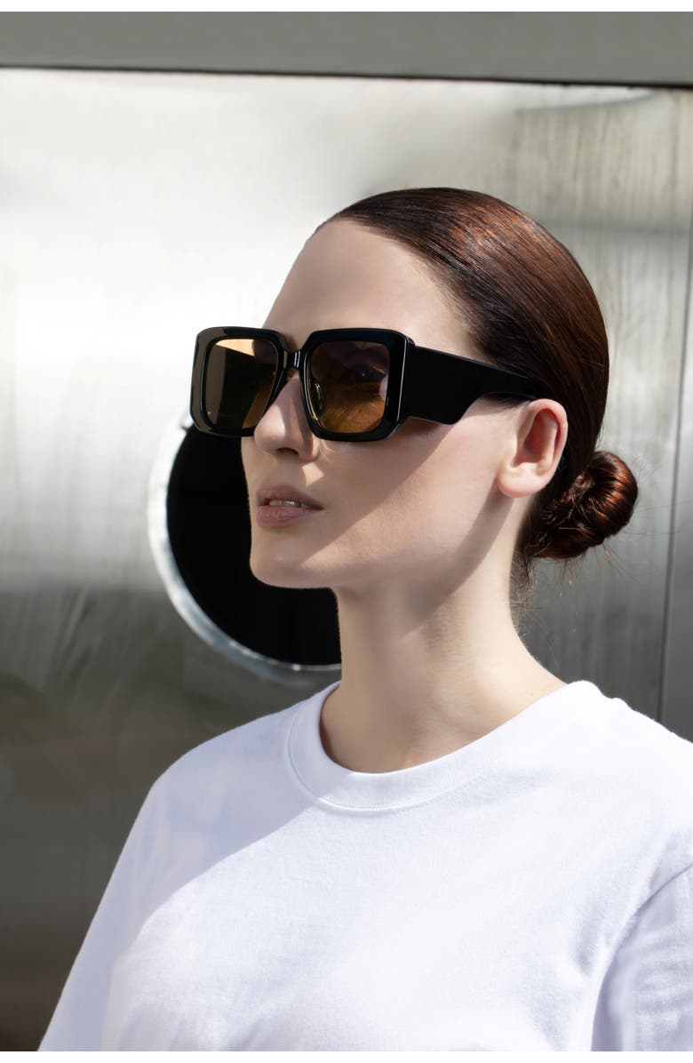 Youzey The Monroe Sunglasses, Alternate, color, Black