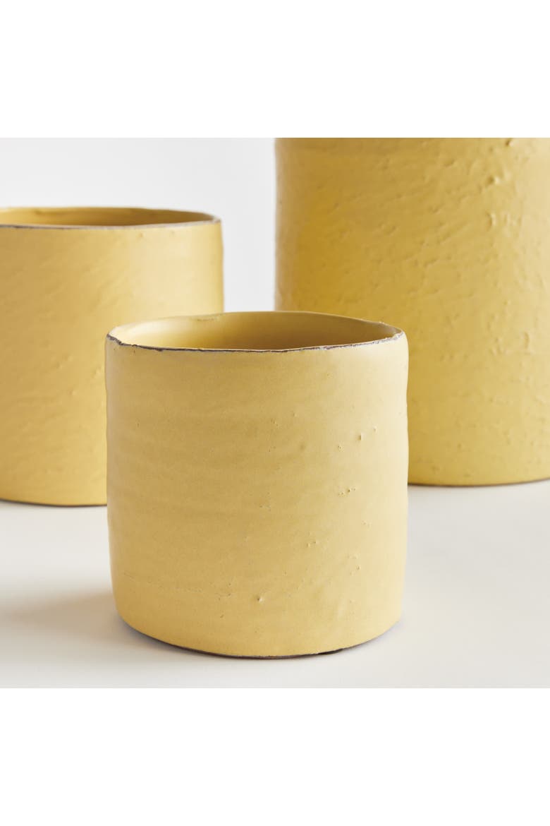 Studio Cachepots Planters, Set of 3, Alternate, color, Yellow