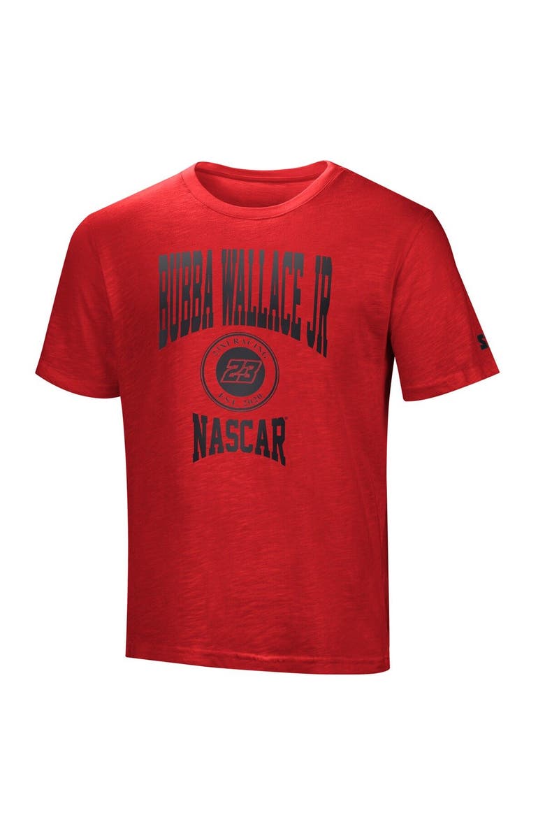 STARTER Men's Starter Red Bubba Wallace Scout T-Shirt, Main, color, Red