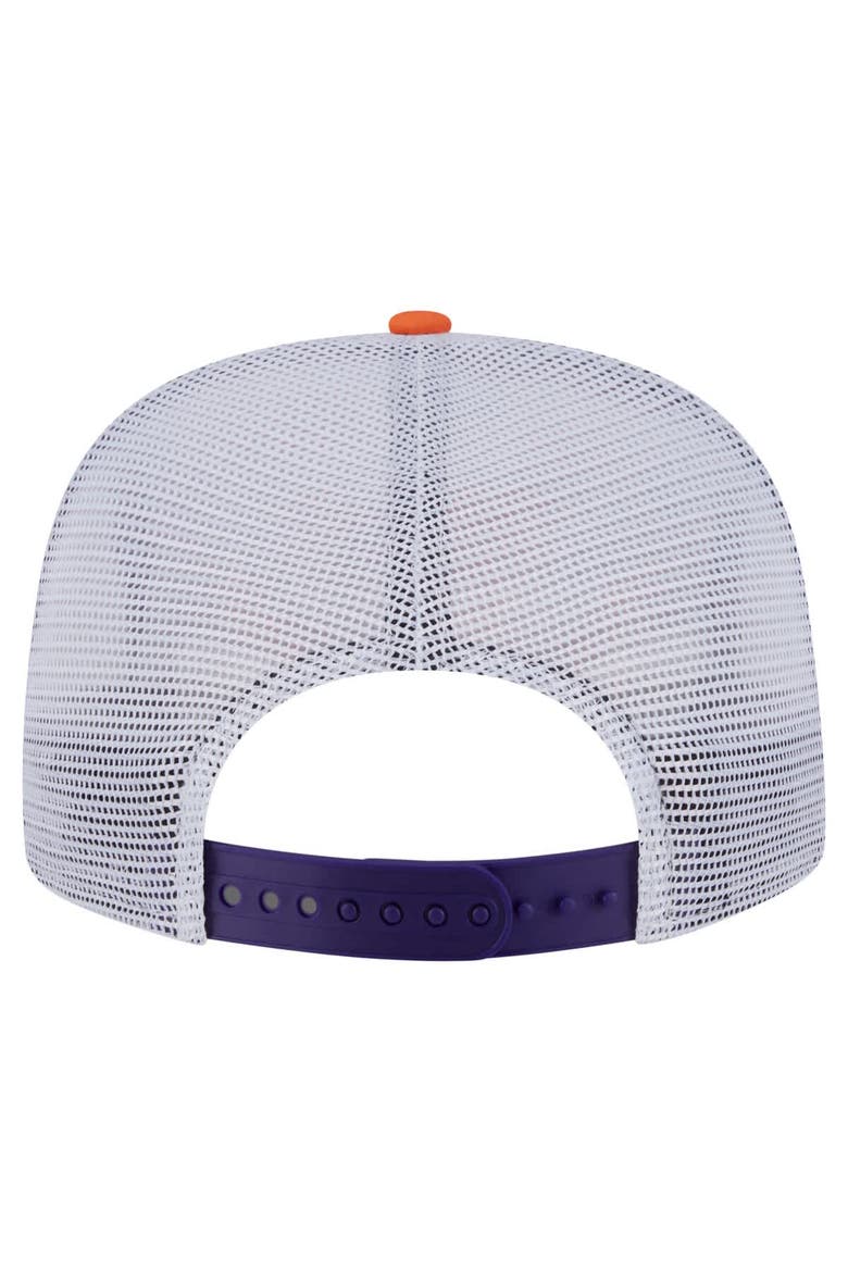 Men's New Era Purple/Orange Phoenix Suns Throwback Dye Golfer Snapback Hat, Alternate, color, Purple