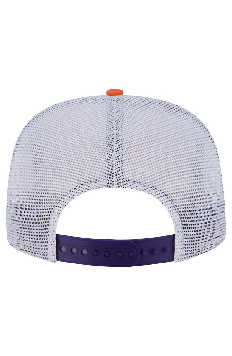 New Era Men's New Era Purple/Orange Phoenix Suns Throwback Dye Golfer Snapback Hat, Alternate, color, Purple