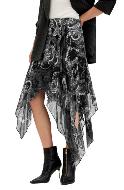 Polly Handkerchief Hem Chiffon Skirt