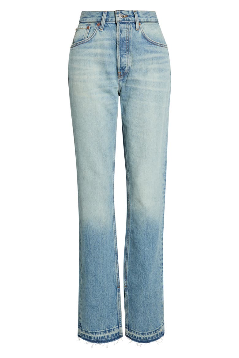70s High Waist Bootcut Jeans, Alternate, color, OPAL INDIGO