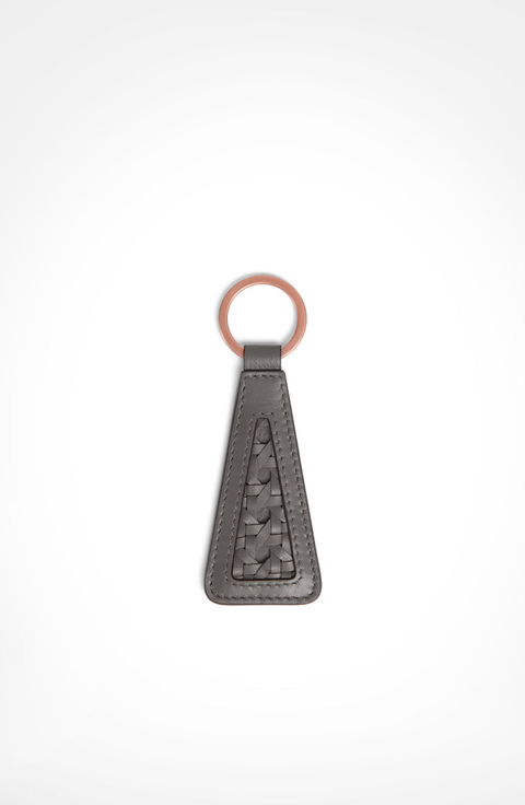 Paglia di Vienna Weave Calfskin Keyring