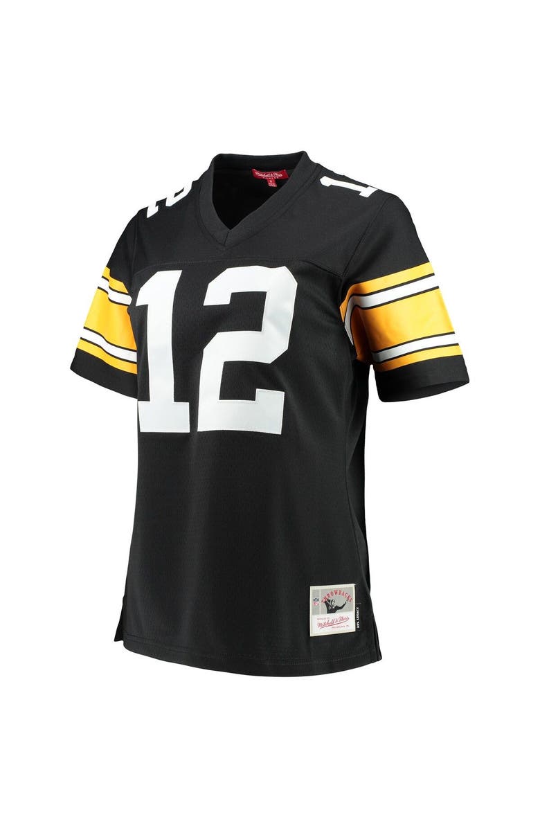 Mitchell & Ness Women's Mitchell & Ness Terry Bradshaw Black Pittsburgh Steelers Legacy Replica Player Jersey, Alternate, color, Black
