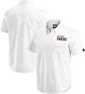 Darius Rucker Collection by Fanatics Men's Darius Rucker Collection by Fanatics  Cream Detroit Tigers Printed Button-Down Shirt
