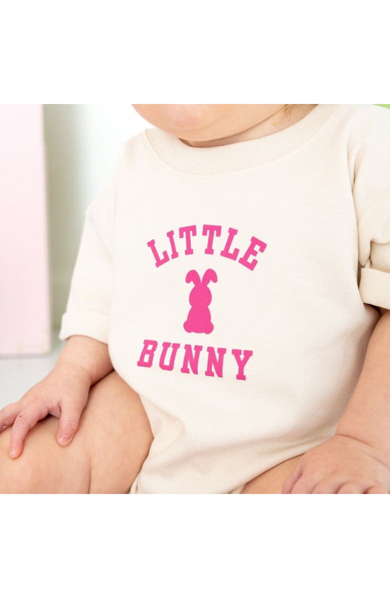 Sweet Wink Little Bunny Rose Easter Short Sleeve Romper, Alternate, color, 