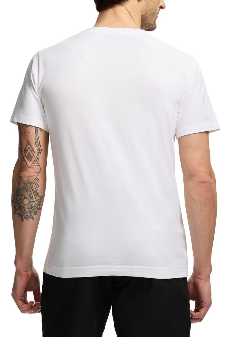 Jungle Tiger Knit Graphic T-Shirt, Alternate, color, WHITE