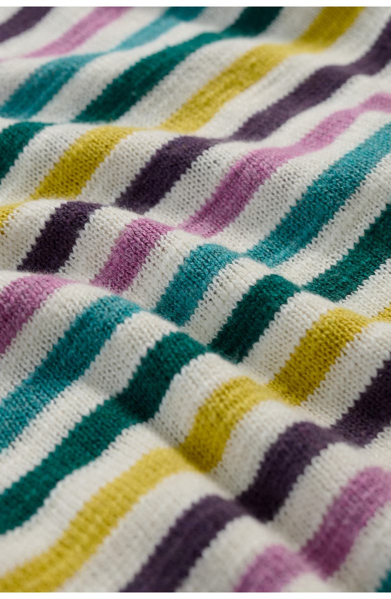 Seasalt Cornwall Knavock Stripe Organic Cotton & Linen Sweater, Alternate, color, Knit Mini Cornish Orchid Multi