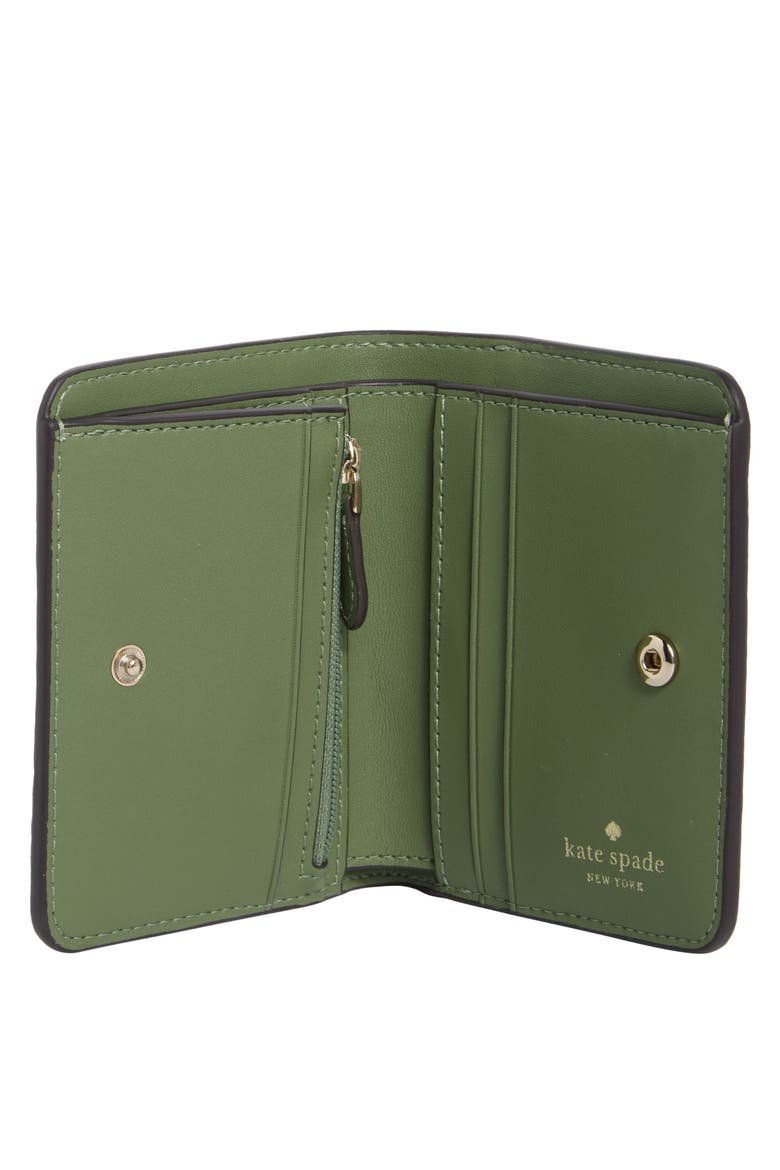 lena small bifold wallet, Alternate, color, CEDAR STAND