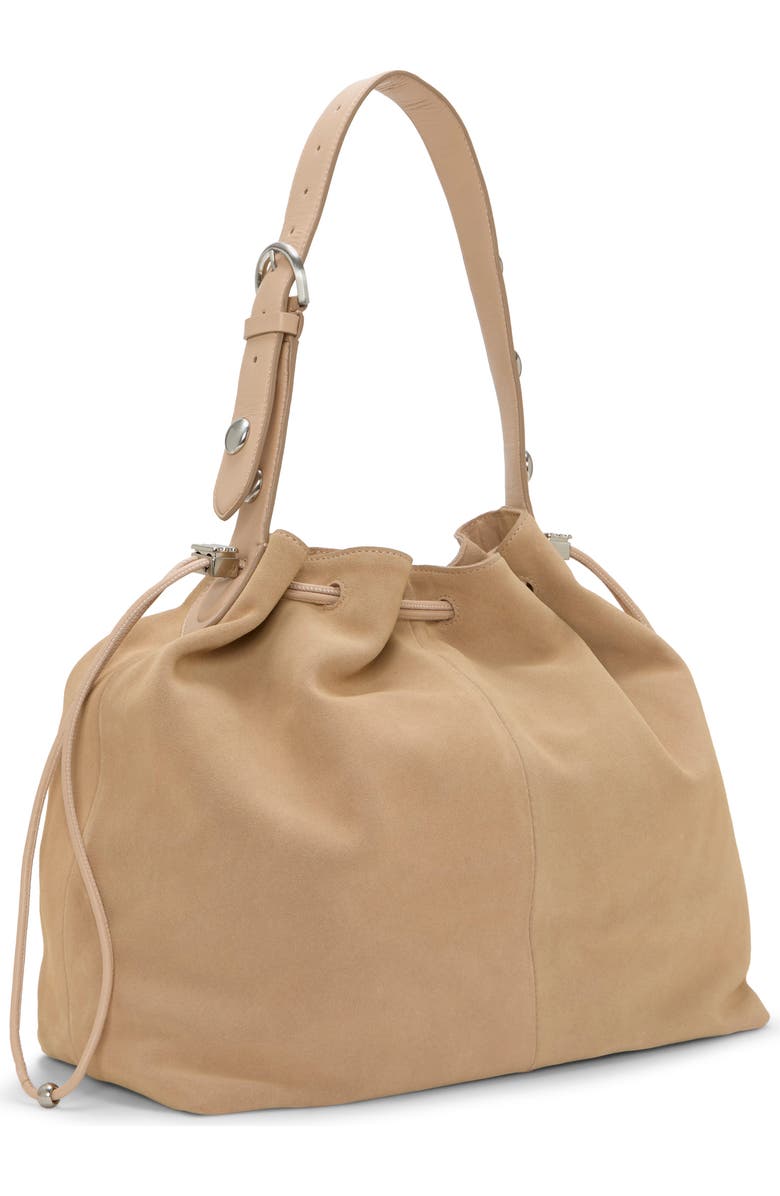 Vince Camuto Pippa Leather Bucket Bag, Alternate, color, Medium Brown