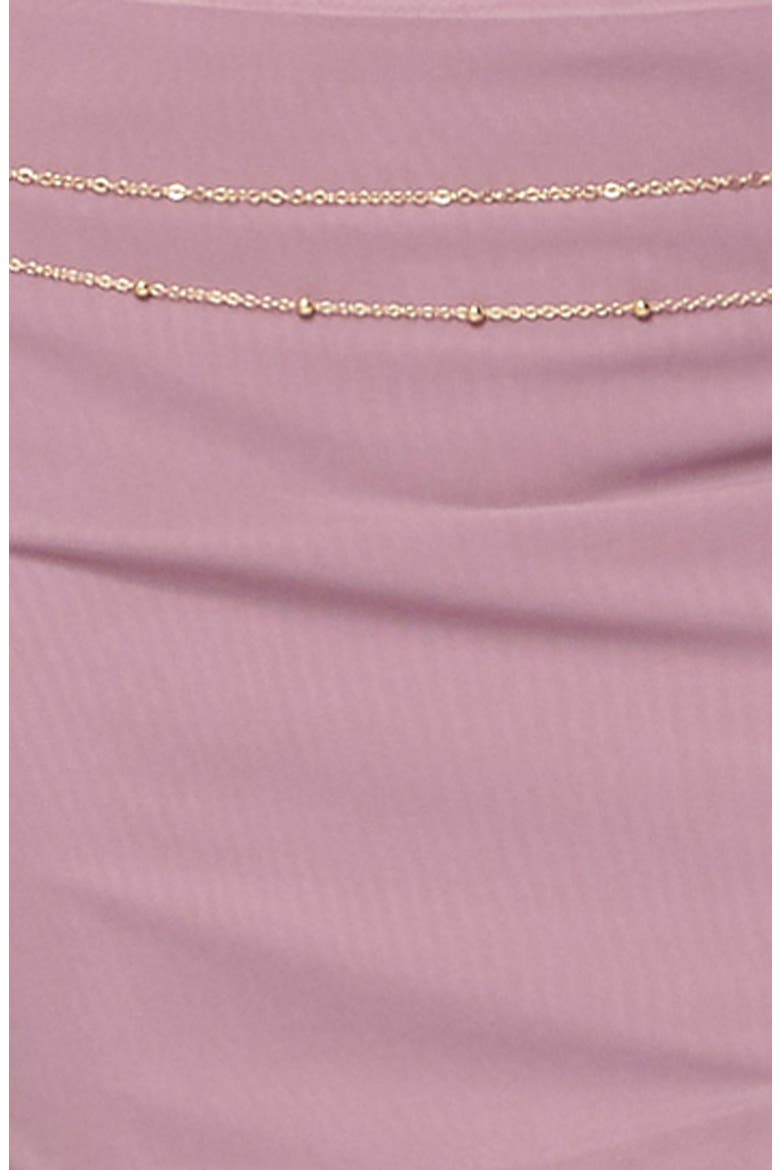 Vivi Low Rise Mesh Miniskirt, Alternate, color, MAUVE
