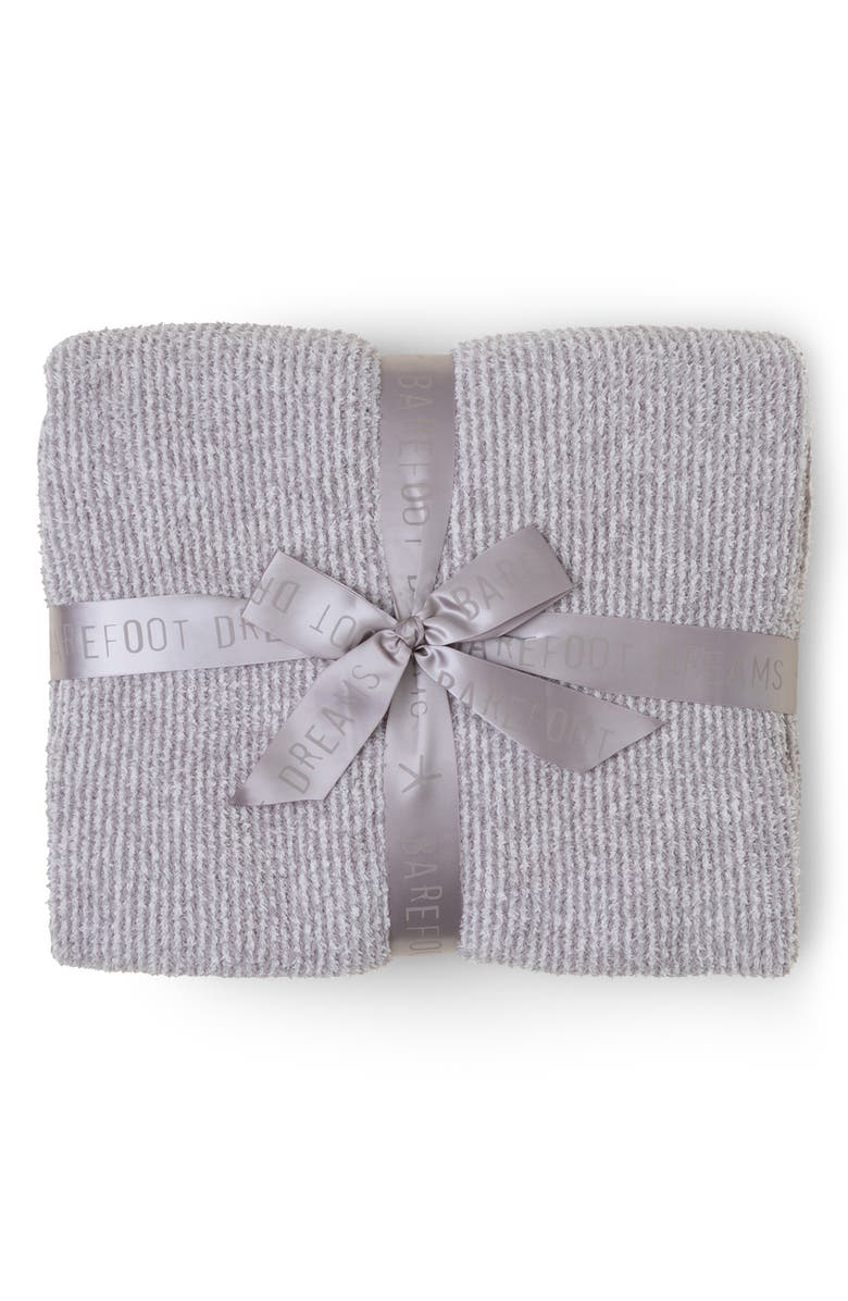 Barefoot Dreams<sup>®</sup> CozyChic<sup>™</sup> Microstripe Blanket, Alternate, color, Beach Rock-Almond