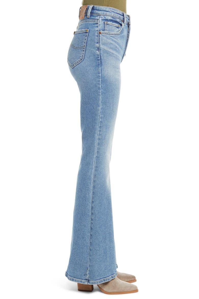 High Waist Flare Jeans, Alternate, color, SALINA