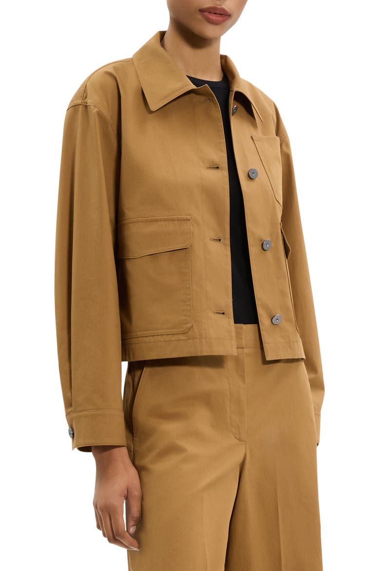 Cotton Crop Work Jacket, Alternate, color, BRONZE