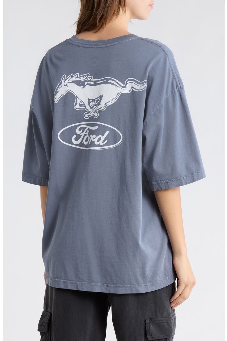 Ford Mustang Graphic Cotton T-Shirt, Alternate, color, DEEP INDIGO