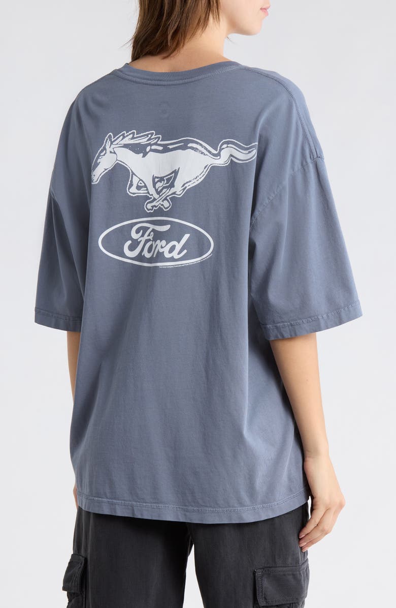 Junk Food Ford Mustang Graphic Cotton T-Shirt, Alternate, color, Deep Indigo