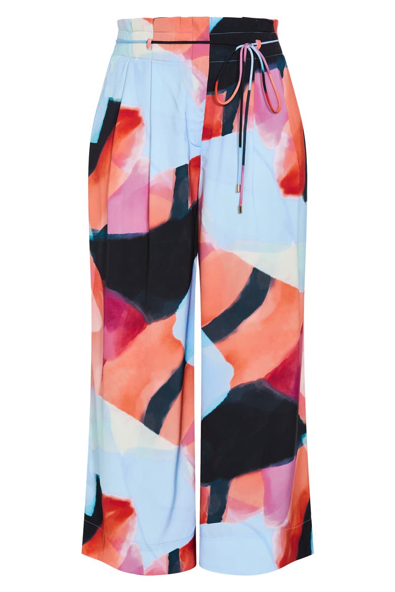 Shania Paperbag Waist Wide Leg Pants, Alternate, color, ASPECT