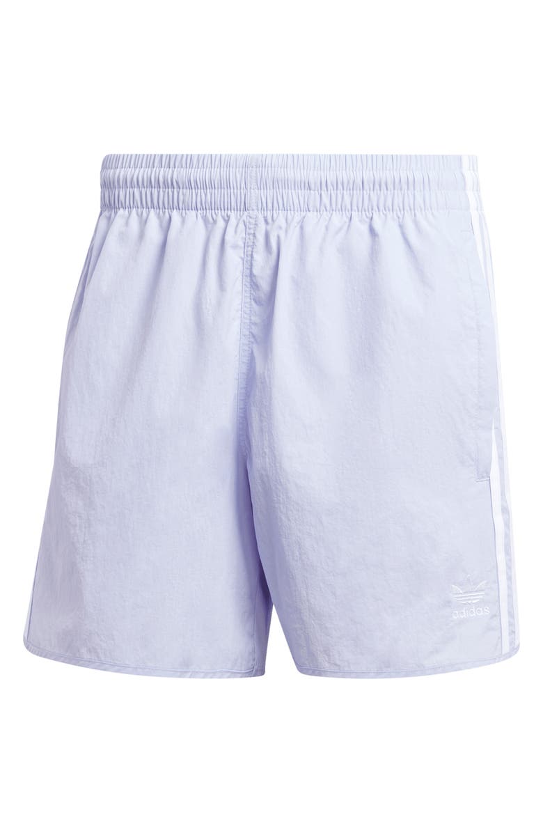 adidas Originals 3-Stripes Sprinter Shorts, Alternate, color, Violet Tone