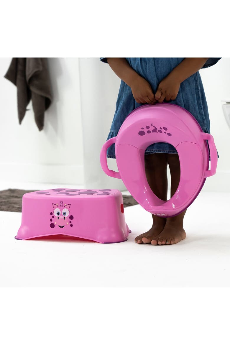 Seat & Stool Bundle, Alternate, color, Pink Dragon