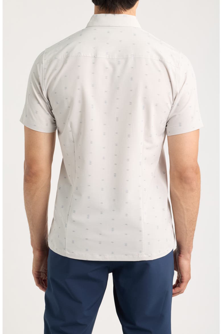 Short Sleeve Bridge Button-Up Shirt, Alternate, color, SALT STONE