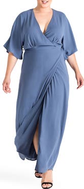 Standards & Practices Olivia Wrap Maxi Dress