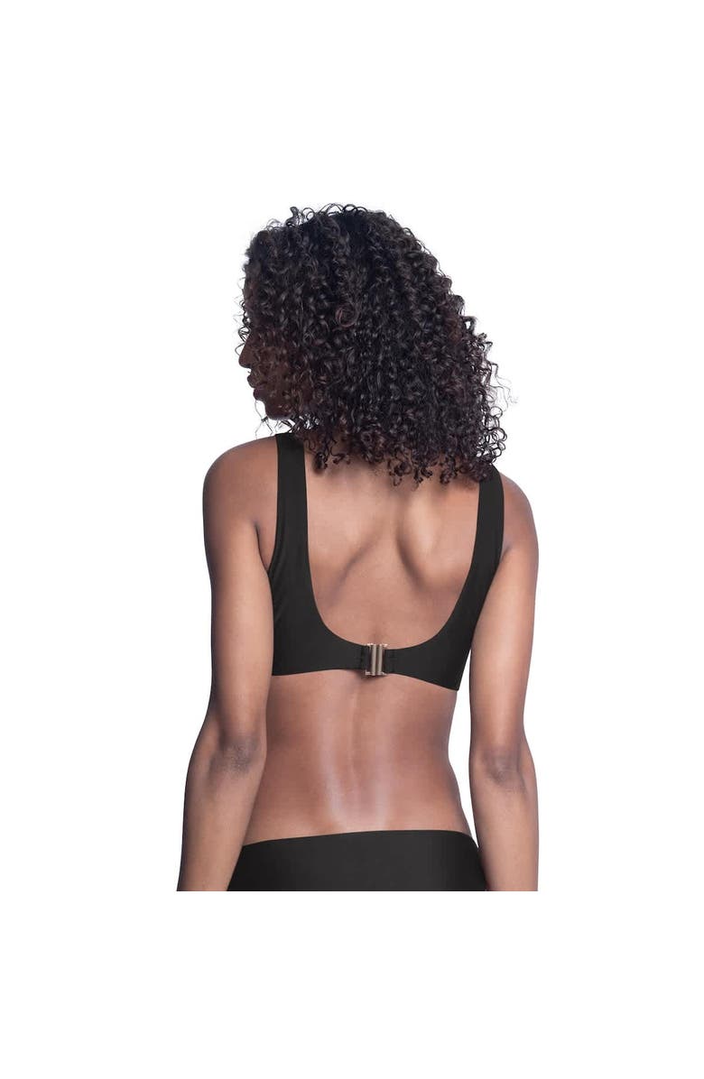 G-III 4HER BY CARL BANKS Women's G-III 4Her by Carl Banks Black San Francisco 49ers Brief Game Bikini Top, Alternate, color, Black