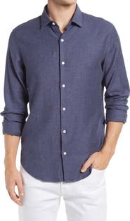 Bonobos Slim Fit Stretch Linen & Cotton Button-Up Shirt