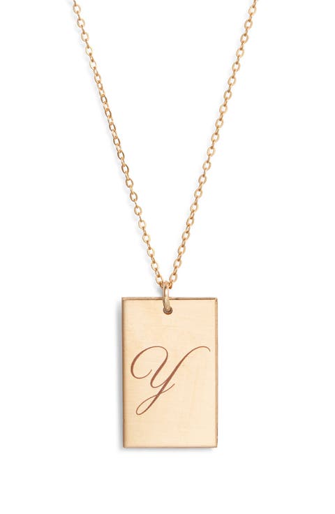 Stella Initial Pendant Necklace