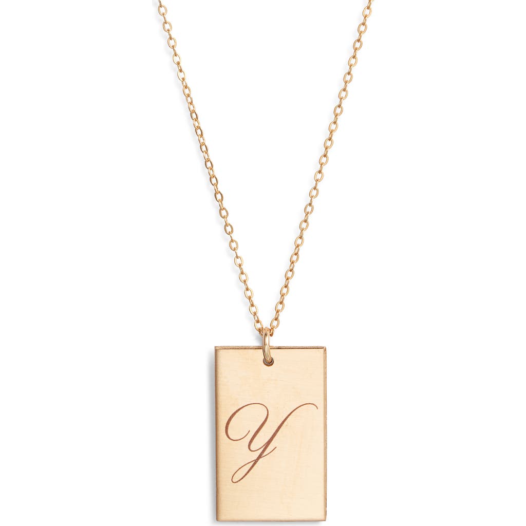 Set & Stones Stella Initial Pendant Necklace In Gold/y