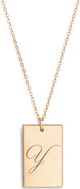 Set & Stones Stella Initial Pendant Necklace
