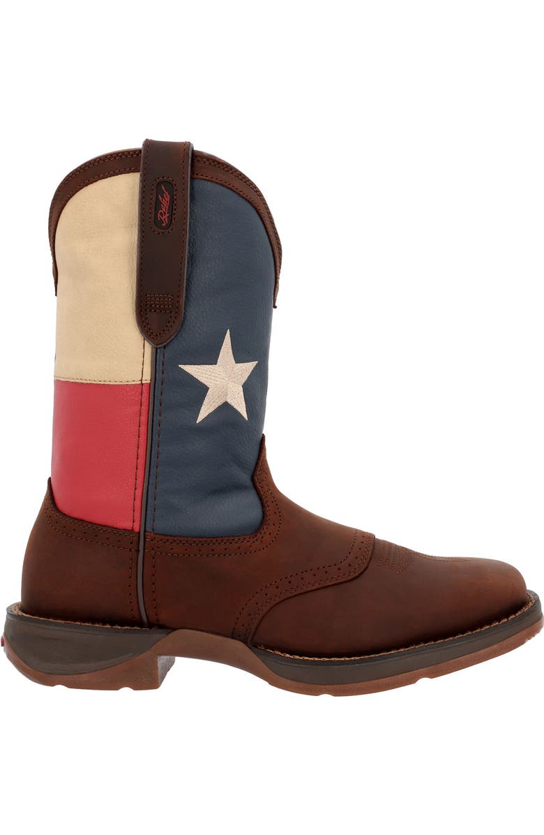 DURANGO Texas Flag Western Boot, Main, color, Dark Brown And Texas Flag