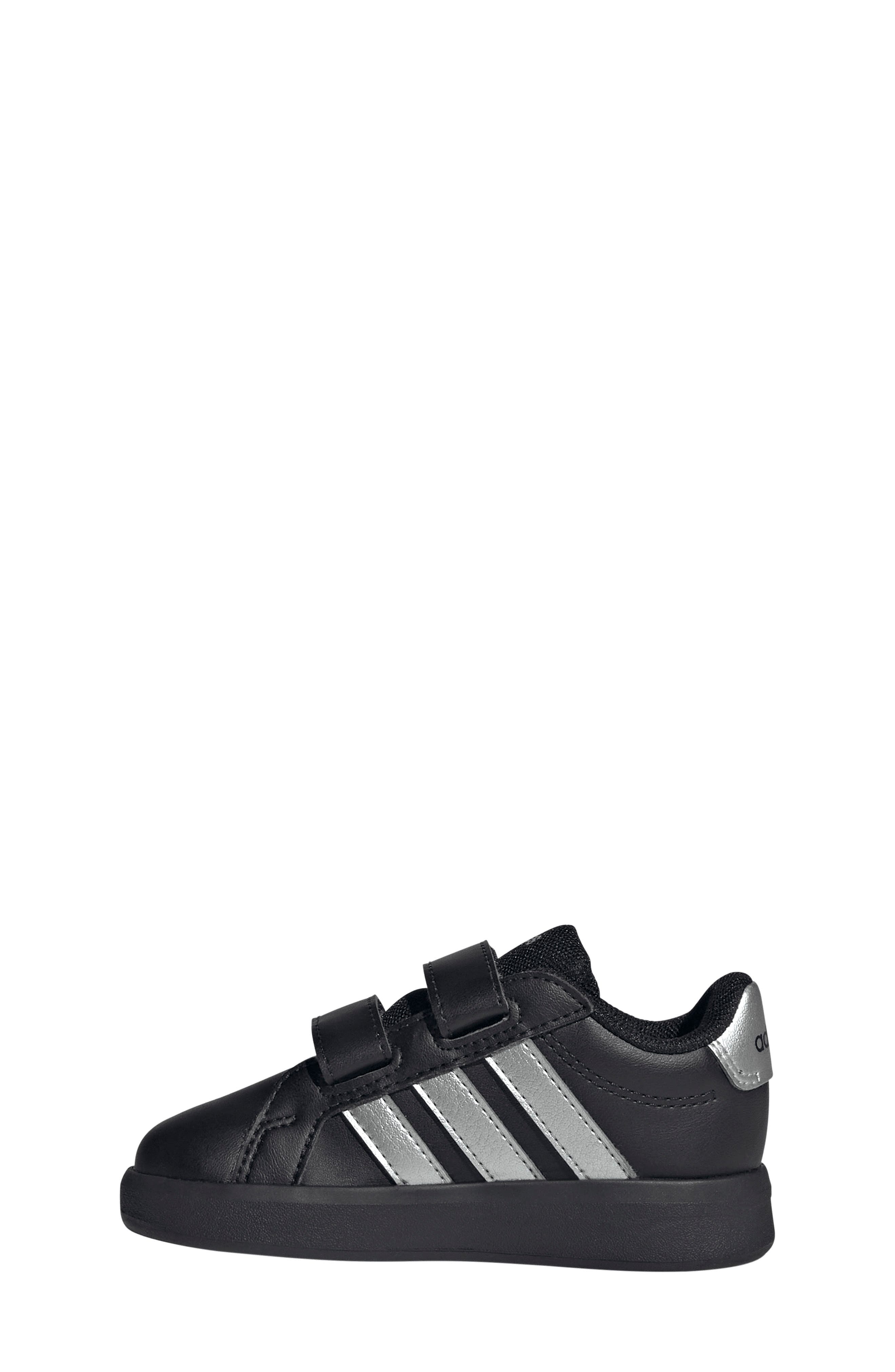 Kids' Grand Court 3.0 Sneaker, Alternate, color, CORE BLACK/ SILVER