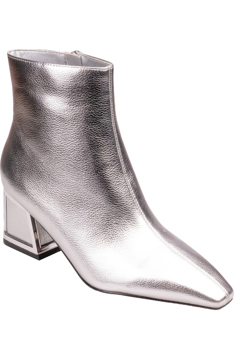 NINETY UNION Brooke Block Heel Boot, Main, color, Silver