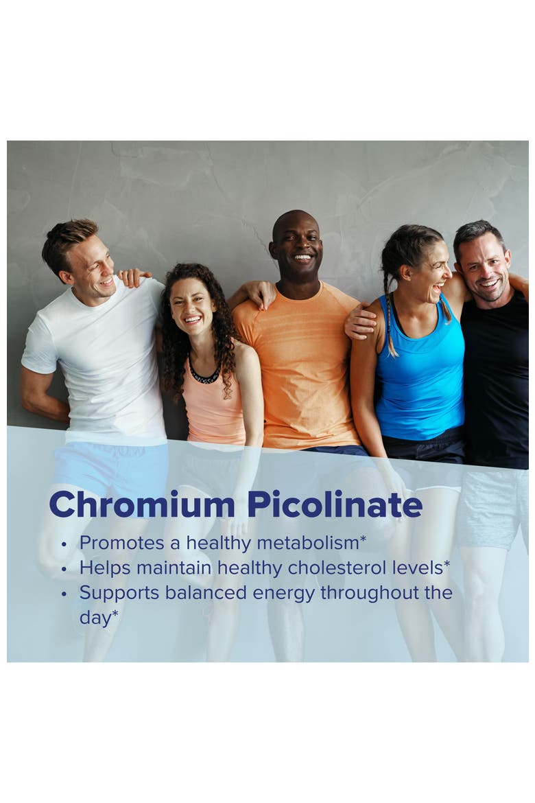 Chromium Picolinate Fast Dissolving Mineral Supplement Tablets, Alternate, color, White