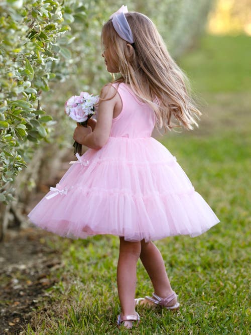 Mia Belle Girls Girls Blooming With Bows Sleeveless Tutu Dress